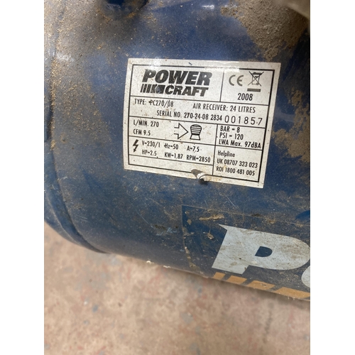 881 - A Power Craft PC270/08 240v air compressor