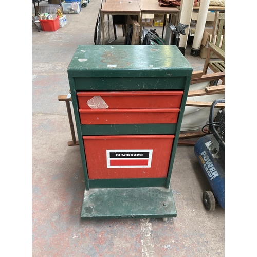 882 - A Blackhawk P.188 MK2 mechanics metal tool chest on castors - approx. 90cm high x 56cm wide x 60cm d... 