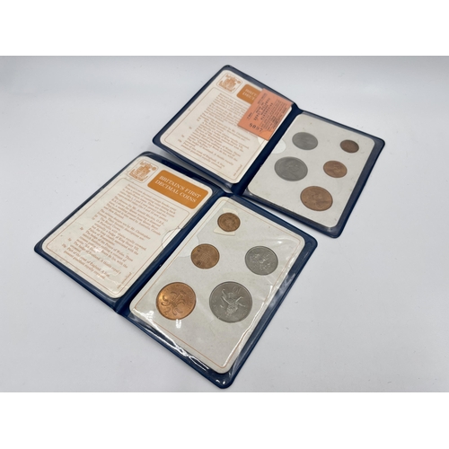 2294 - A collection of worldwide coins and bank notes to include 1876 silver five francs, 1941 United State... 