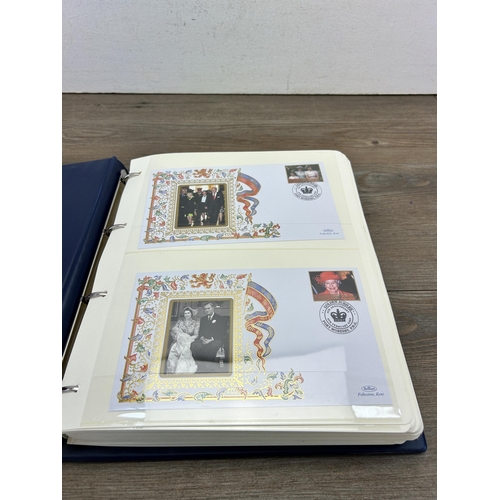 469 - Three First Day cover albums, two The Queen's Golden Jubilee and one 22ct Golden Replicas of British... 