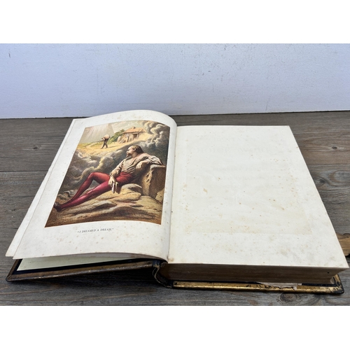 470 - Three 19th century items, one indenture dated 4th January 1868, one Holy Bible and one Bunyan's Pilg... 