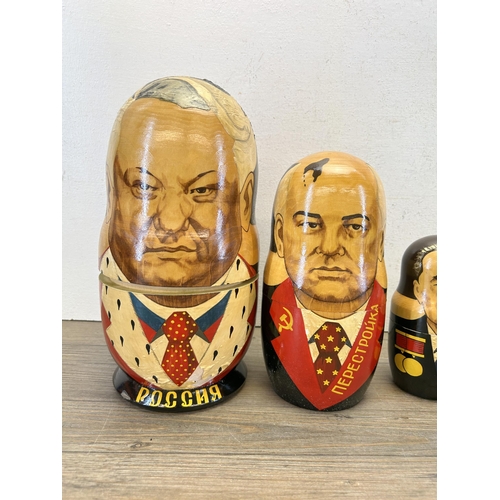 548 - Twelve Russian hand painted nesting dolls