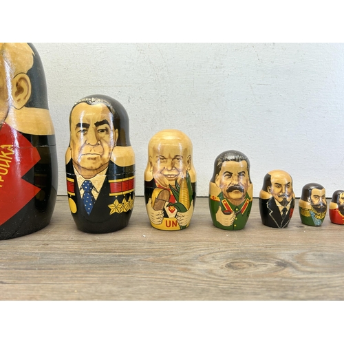 548 - Twelve Russian hand painted nesting dolls