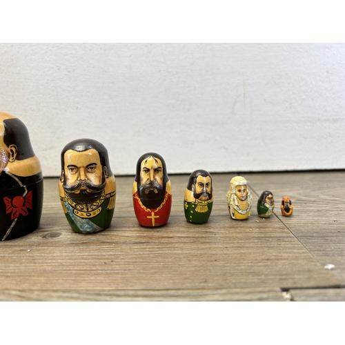 548 - Twelve Russian hand painted nesting dolls