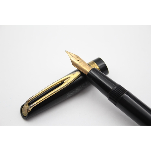 2280 - A Waterman L3 black fountain pen with 14ct gold nib