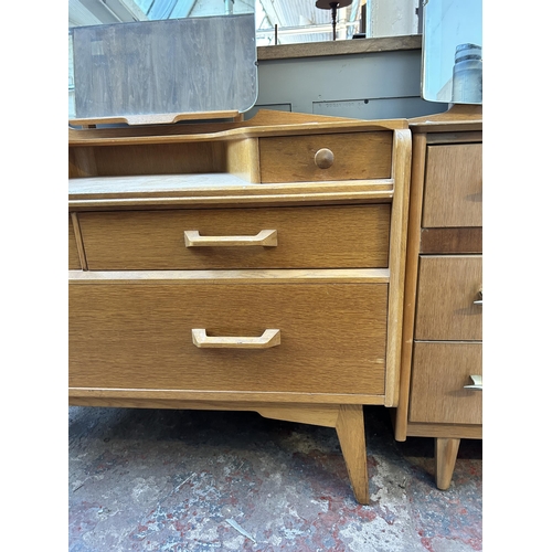 105 - A 1950s G Plan Brandon oak dressing table