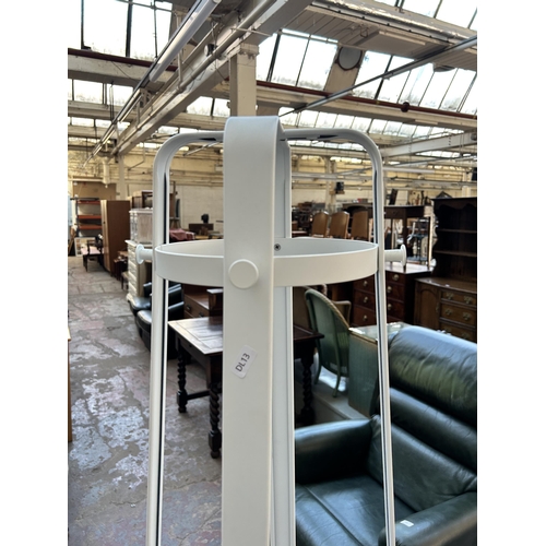 106 - A modern white metal coat stand - approx. 170cm high