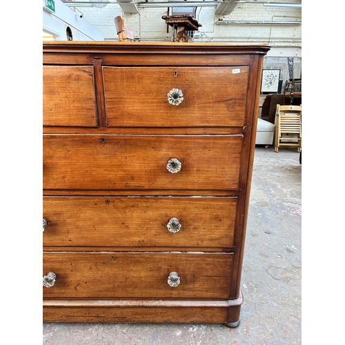 117 - A Victorian mahogany chest of drawers - approx. 121cm high x 118cm wide x 52cm deep