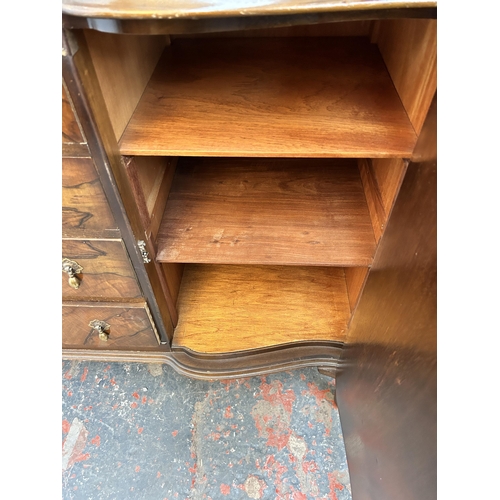 123 - A Beithcraft walnut sideboard on cabriole supports