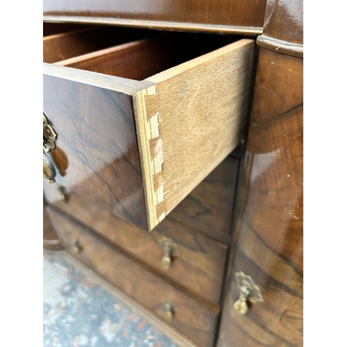 123 - A Beithcraft walnut sideboard on cabriole supports