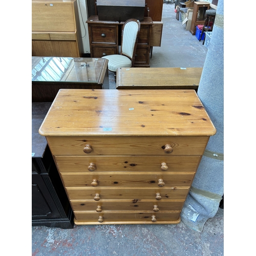 170 - A pine chest of drawers