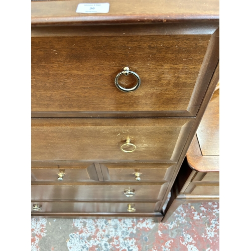 36 - A Stag Minstrel mahogany chest of drawers