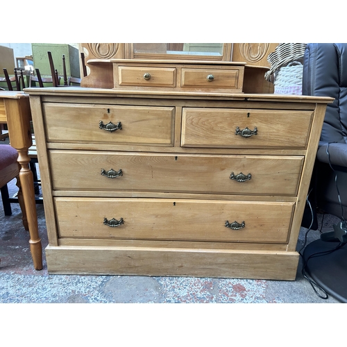 59 - A late Victorian/Edwardian satinwood dressing chest