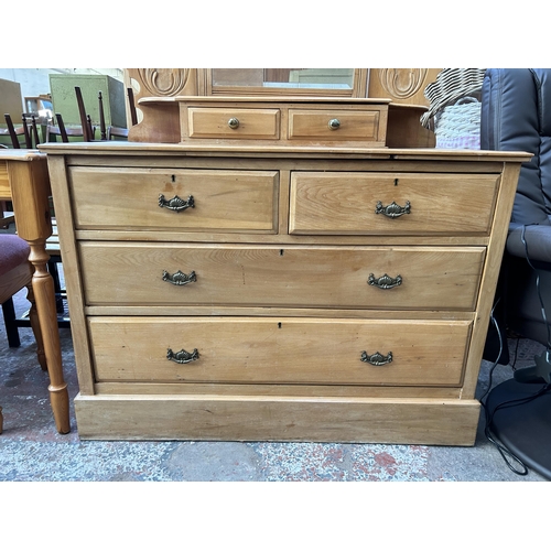 59 - A late Victorian/Edwardian satinwood dressing chest