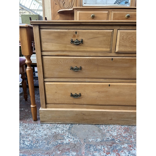 59 - A late Victorian/Edwardian satinwood dressing chest