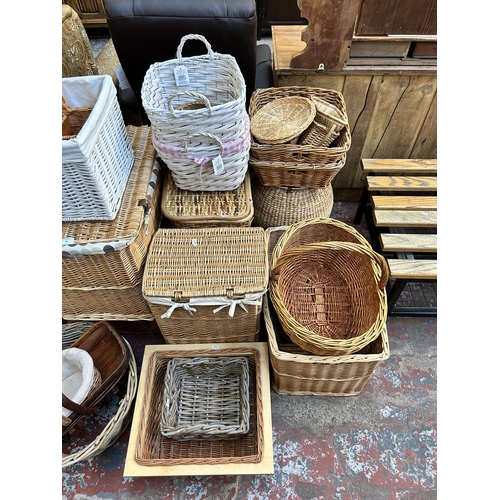 83 - A collection of wicker baskets