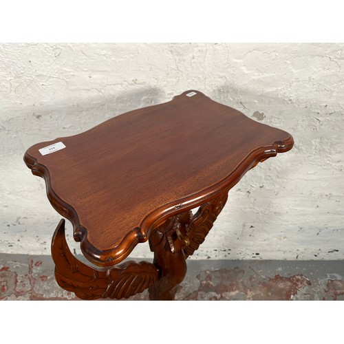 114 - A 19th century style carved mahogany tripod occasional table - approx. 91cm high