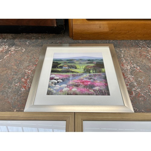 224M - Three framed prints, two Janice McGloine - approx. 67cm high x 56cm wide and one Debbie Neill - appr... 