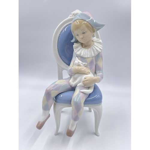 321 - A Lladro no. 1229 Little Harlequin figurine - approx. 26cm high