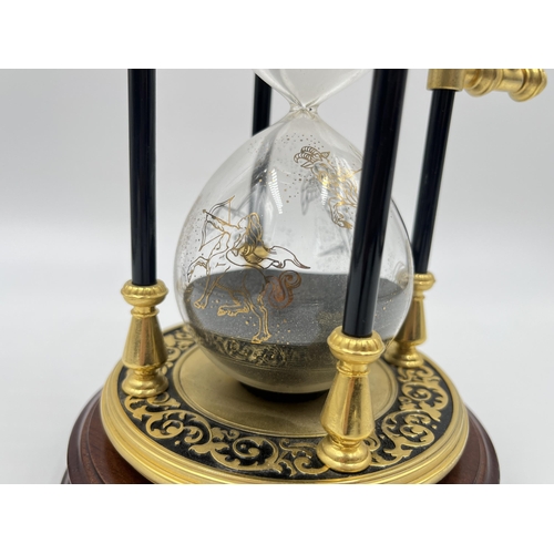 327 - A Franklin Mint National Maritime Historical Society maritime hourglass - approx. 27cm high