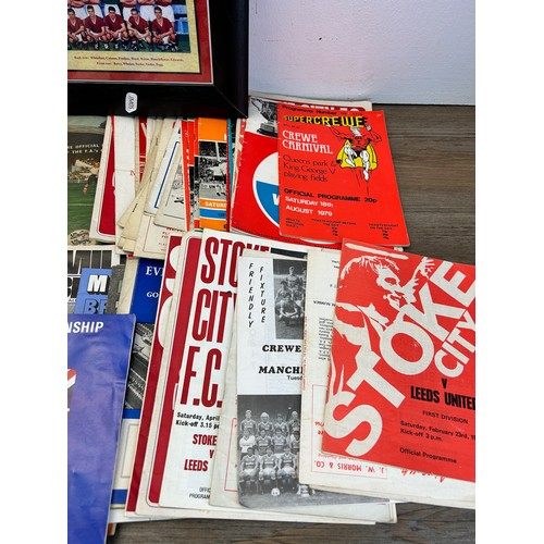 547 - A large collection of football match day programmes to include The Alexandra Football Special circa ... 