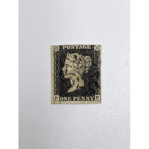 2348A - A Victorian Penny Black stamp