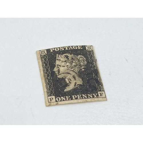 2348A - A Victorian Penny Black stamp