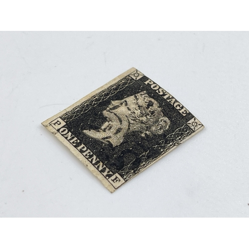 2348A - A Victorian Penny Black stamp