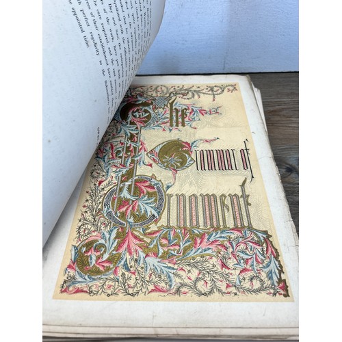 561 - A 19th century The Grammar of Ornament hardback book by Owen Jones