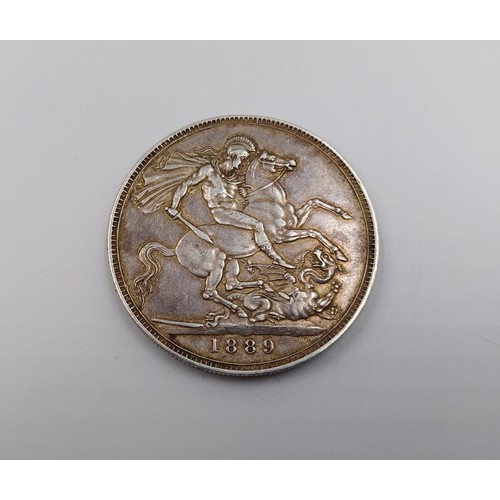 2360 - A 92.5% silver 1889 crown