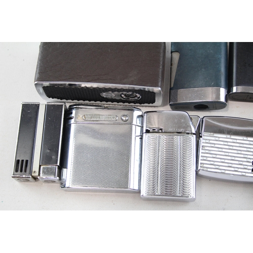 667 - Twelve vintage cigarette lighters to include Ronson, Colibri, Consul etc.