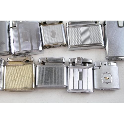 668 - Twelve vintage cigarette lighters to include Colibri, Ronson, Mosda etc.