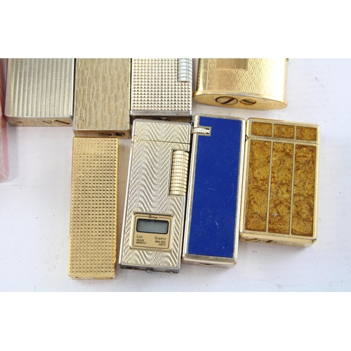 670 - Ten vintage ciagrette lighters