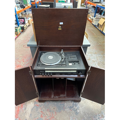 713A - A Dynatron MC2230PK music centre comprising BSR two-speed turntable, Dolby cassette recorder and SRX... 