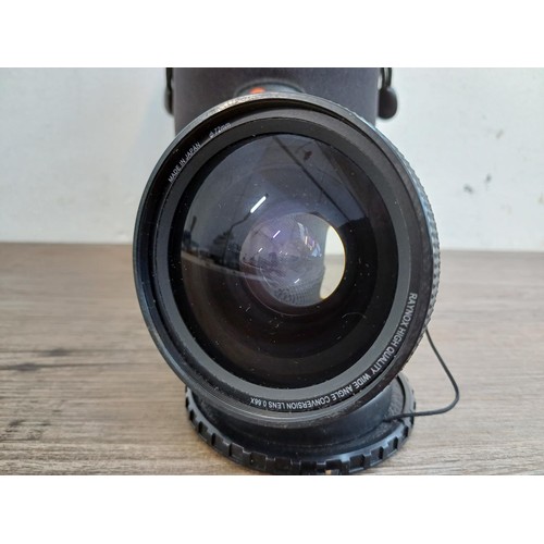 682 - A cased Raynox 0.66X ∅72mm HD wide angle conversion lens fitted with RT5255 adaptor tube