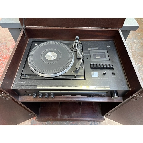 713A - A Dynatron MC2230PK music centre comprising BSR two-speed turntable, Dolby cassette recorder and SRX... 