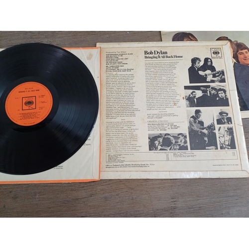 765 - Seven LP vinyl records, Bob Dylan 'Greatest Hits' and 'Bringing It All Back Home', Cream 'Goodbye', ... 