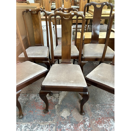 226 - Six early 20th century mahogany dining chairs