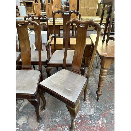 226 - Six early 20th century mahogany dining chairs