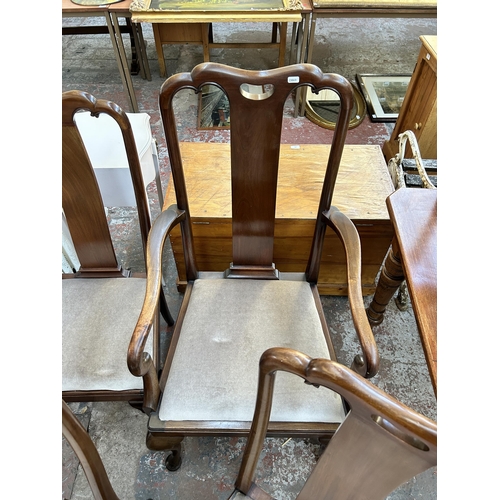 226 - Six early 20th century mahogany dining chairs