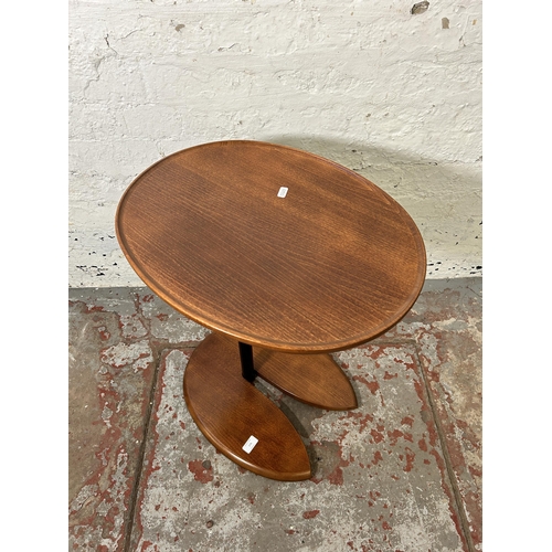 176 - An Ekornes Stressless Eclipse wooden side table - approx. 63cm high x 38cm wide x 49cm deep