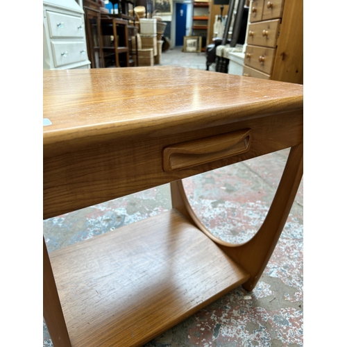 84 - A G Plan teak side table - approx. 52cm high x 49cm wide x 49cm deep