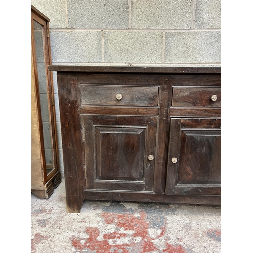 9 - A modern hardwood sideboard - approx. 90cm high x 170cm wide x 48cm deep