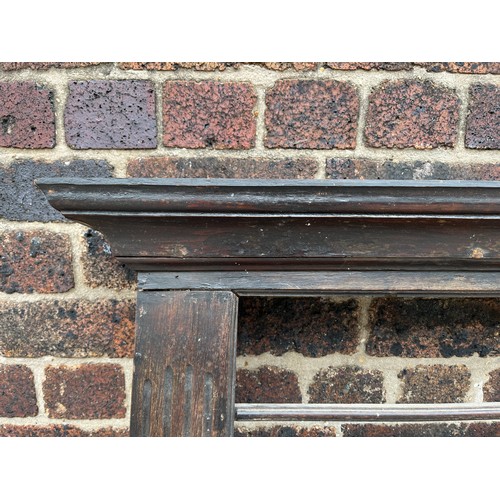 28A - A Georgian oak plate rack