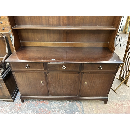 191 - A Stag Minstrel mahogany dresser - approx. 171cm high x 141cm wide x 46cm deep