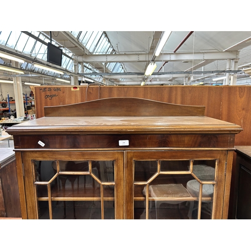 199 - An Edwardian mahogany astral glazed bookcase on ball and claw supports - approx. 178cm high x 88cm w... 