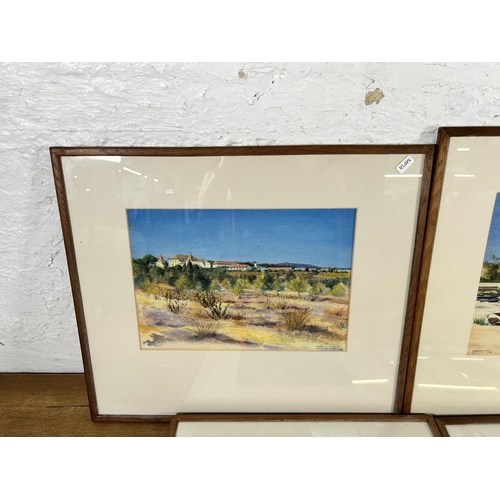 279 - Four 1930s framed W. Hayburn-Little watercolours - largest approx. 49cm high x 56cm wide