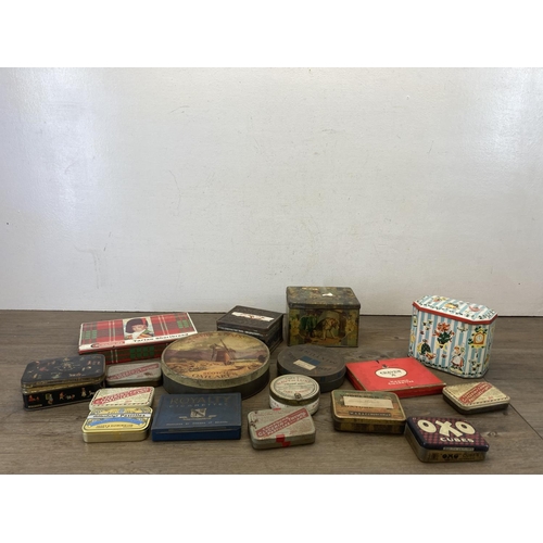 429 - A collection of vintage advertising tins