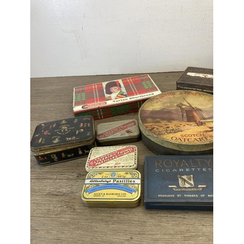 429 - A collection of vintage advertising tins