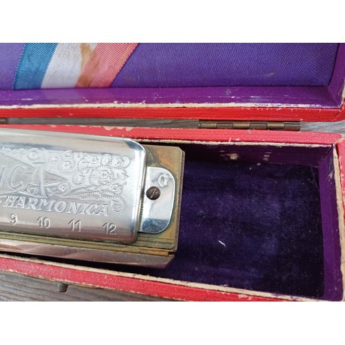 788 - A boxed Hohner Super Chromonica chromatic harmonica (Key of G)